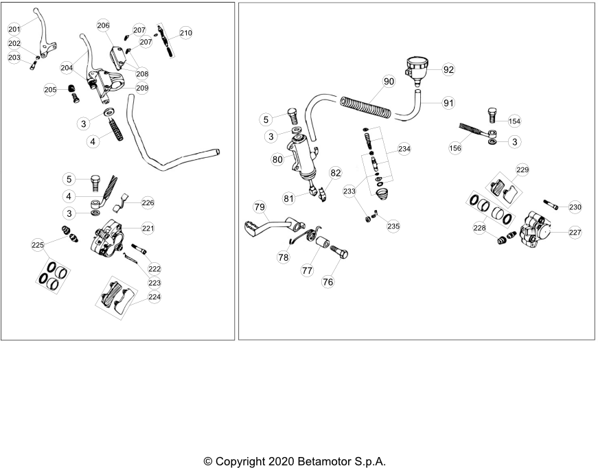 36 BRAKES - FROM CHASSIS 200379 TO 299999