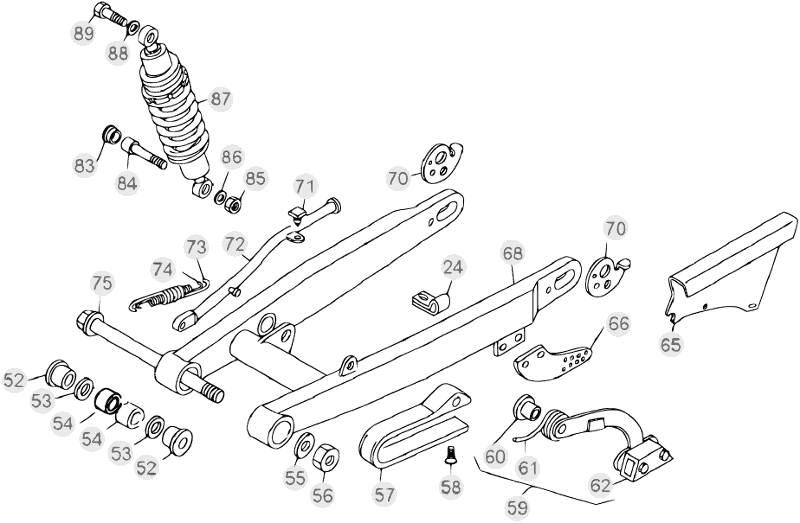 33 SWING ARM/REAR SUSPENSION