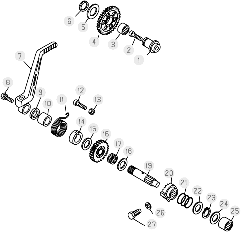 06 KICK STARTER - FROM CHASSIS 200001