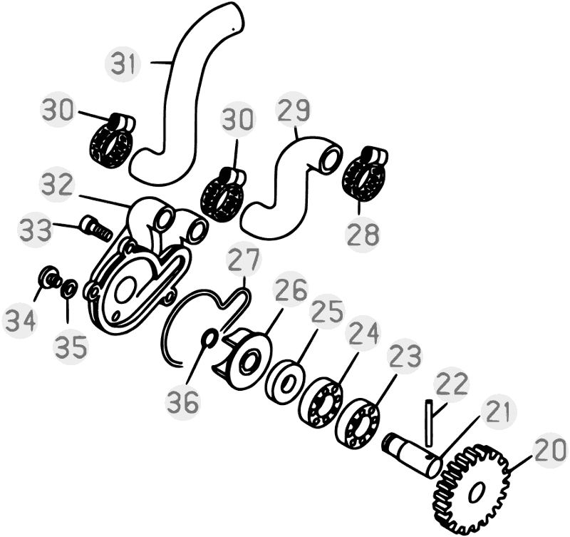 08 LUBRICATION SYSTEM - FROM CHASSIS 200001