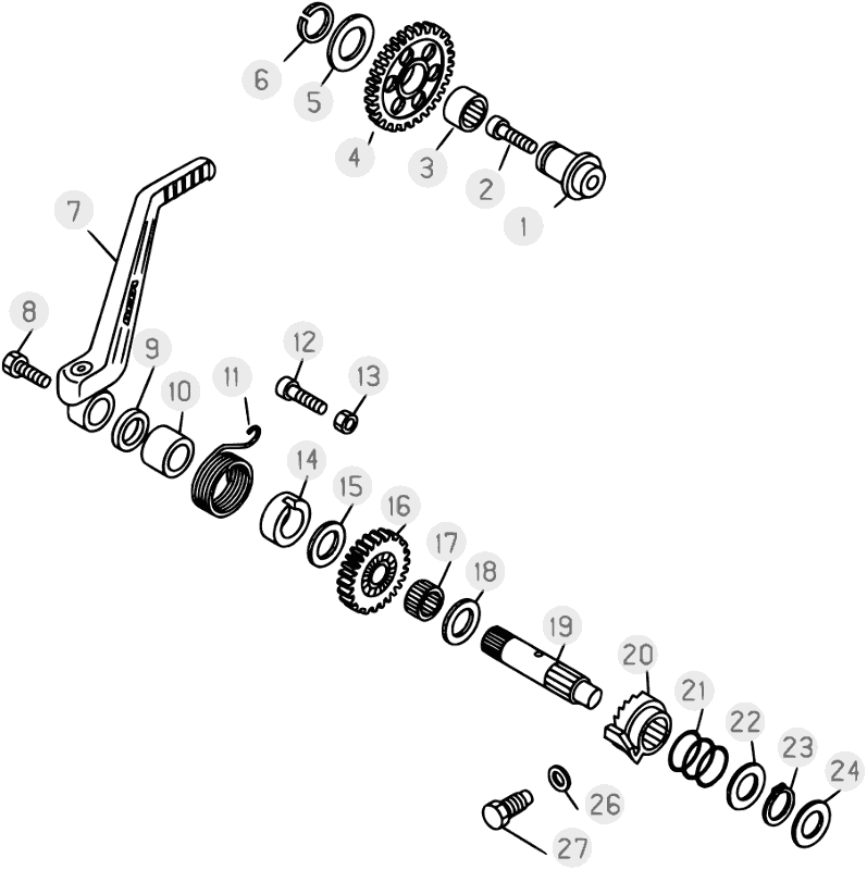 06 KICK STARTER - FROM CHASSIS 200001