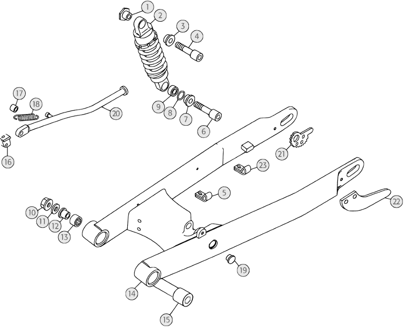33 SWING ARM/REAR SUSPENSION