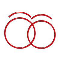 RIM DECAL SET RED (FITS ALL 21/18 INCH)
