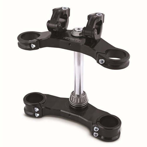 EVO FACTORY TRIPLE CLAMP KIT BLACK MY14-MY19