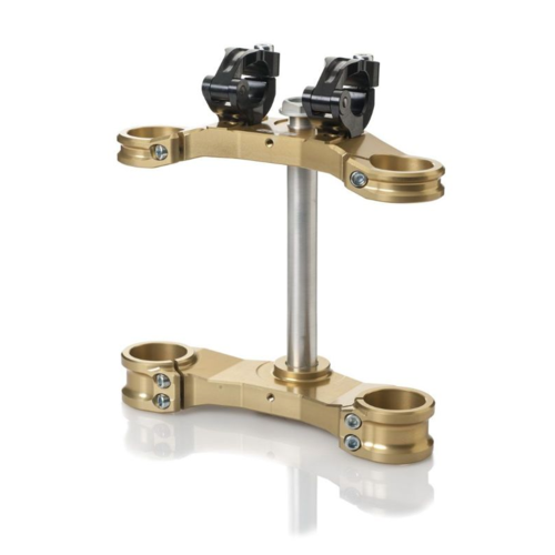 EVO FACTORY TRIPLE CLAMP KIT GOLD MY14-MY19