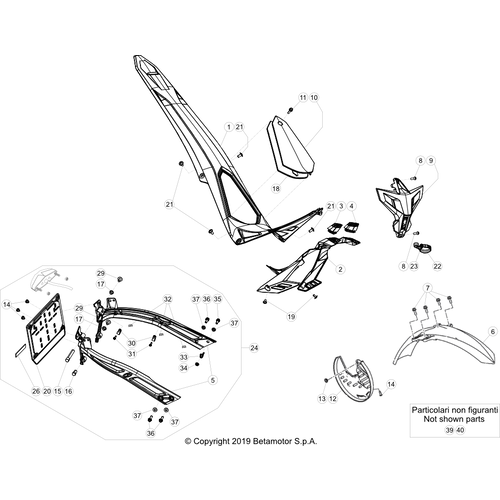 43 PLASTIC ACCESSORIES/SEAT/TANK