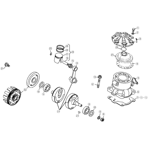 02 CRANKSHAFT/PISTON/BALANCER SHAFT