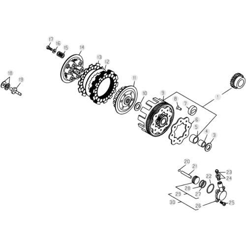 03 PRIMARY GEAR CPL./CLUTCH