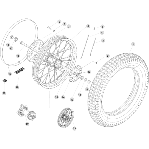 42 REAR WHEEL
