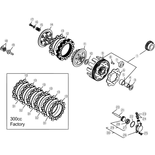 03 PRIMARY GEAR CPL./CLUTCH