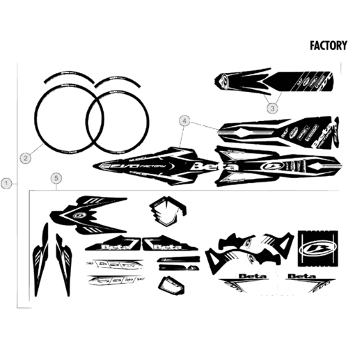 43 PLASTIC ACCESSORIES/SEAT/TANK - FROM CHASSIS 650001 TO 659999