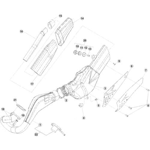 37 EXHAUST SYSTEM - FROM CHASSIS 101185 TO 120000