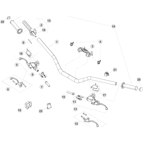 35 HANDLEBAR/CONTROLS - FROM CHASSIS 120097 TO 129999