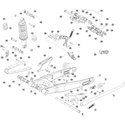 33 SWING ARM/REAR SUSPENSION