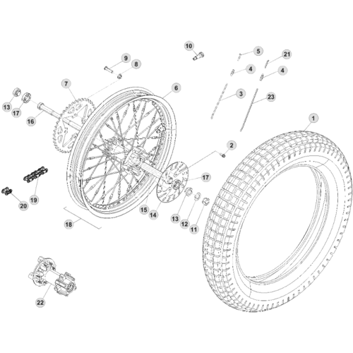 42 REAR WHEEL