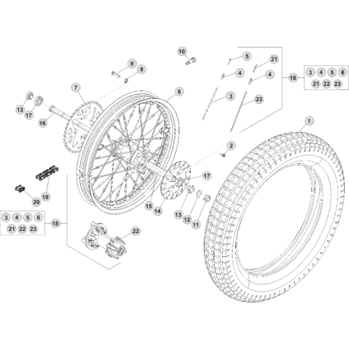 42 REAR WHEEL