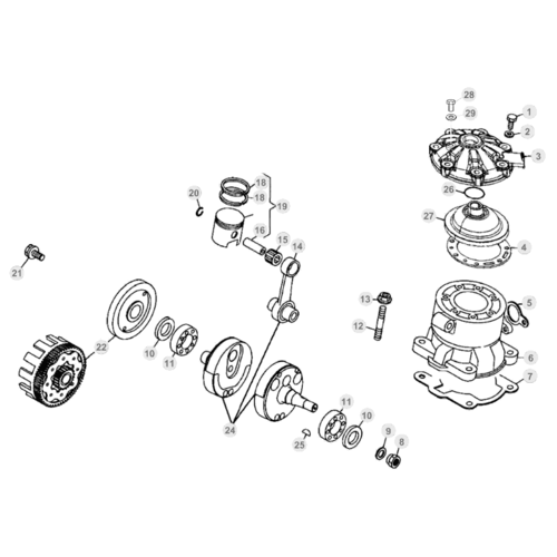 02 CRANKSHAFT/PISTON/BALANCER SHAFT - FROM CHASSIS 203351 TO