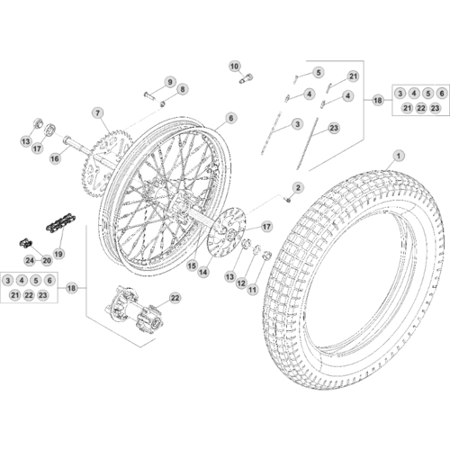 42 REAR WHEEL
