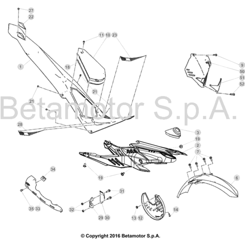43 PLASTIC ACCESSORIES/SEAT/TANK