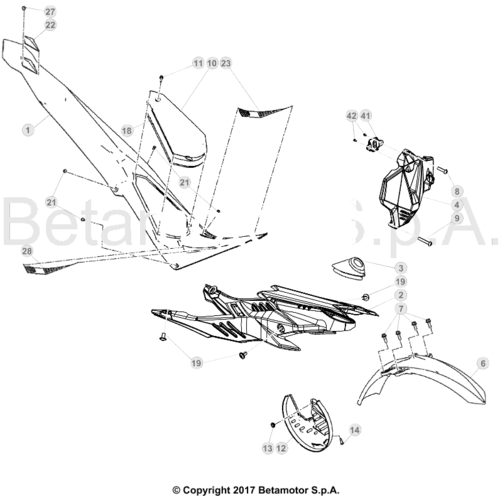 43 PLASTIC ACCESSORIES/SEAT/TANK