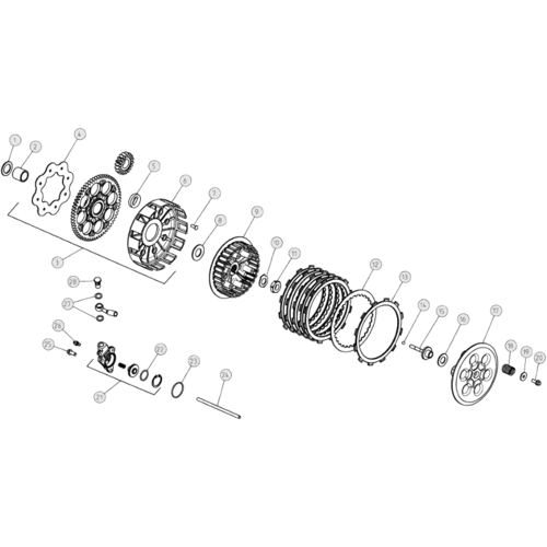 03 PRIMARY GEAR CPL./CLUTCH