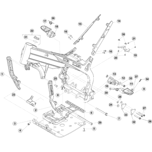 32 FRAME ACCESSORIES - FROM CHASSIS 400182 TO 400200