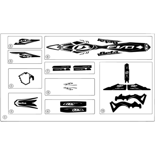 43 PLASTIC ACCESSORIES/SEAT/TANK - FROM CHASSIS 400201 TO 499999