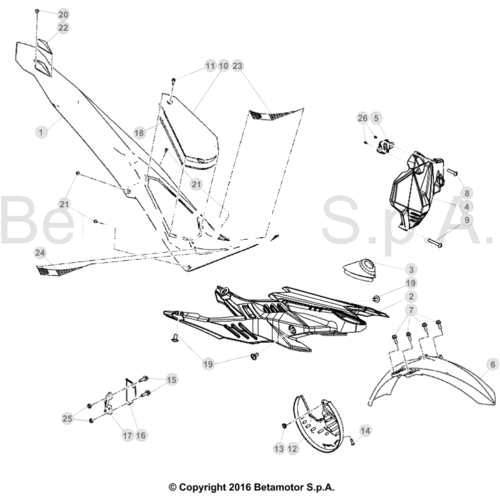 43 PLASTIC ACCESSORIES/SEAT/TANK