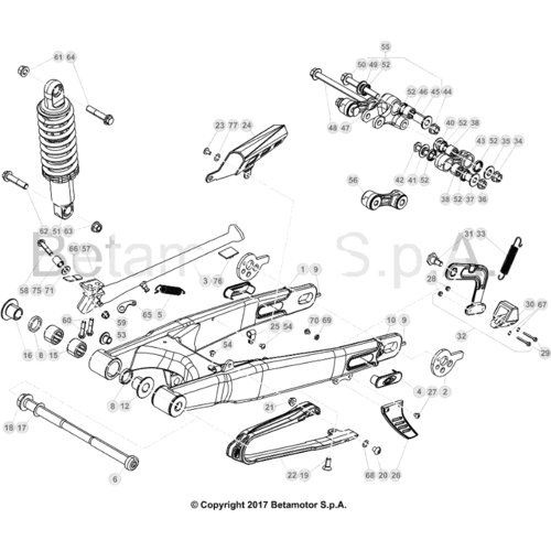 33 SWING ARM/REAR SUSPENSION