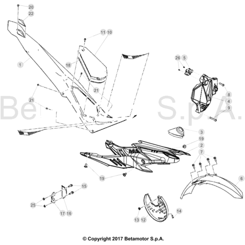 43 PLASTIC ACCESSORIES/SEAT/TANK