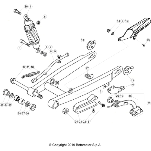 33 SWING ARM/REAR SUSPENSION