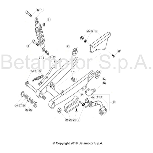 33 SWING ARM/REAR SUSPENSION