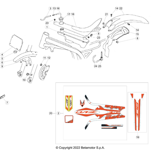 43 PLASTIC ACCESSORIES/SEAT/TANK