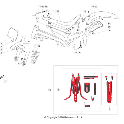 43 PLASTIC ACCESSORIES/SEAT/TANK