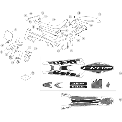 43 PLASTIC ACCESSORIES/SEAT/TANK
