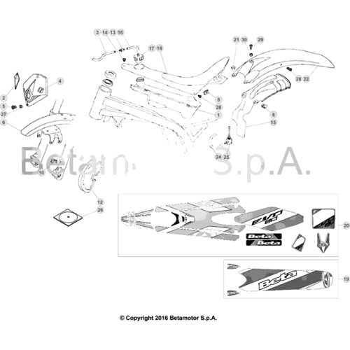 43 PLASTIC ACCESSORIES/SEAT/TANK