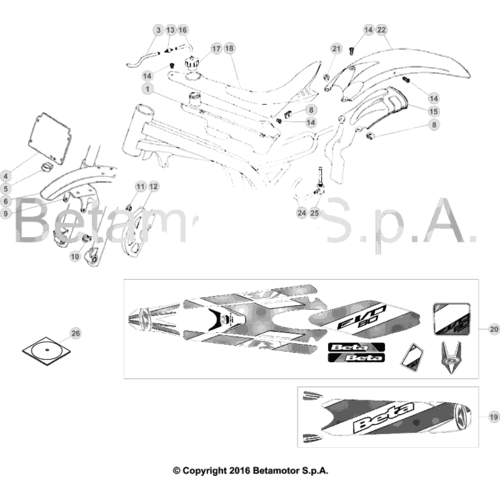 43 PLASTIC ACCESSORIES/SEAT/TANK