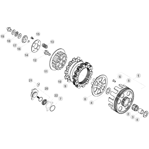 03 PRIMARY GEAR CPL./CLUTCH