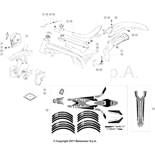 43 PLASTIC ACCESSORIES/SEAT/TANK