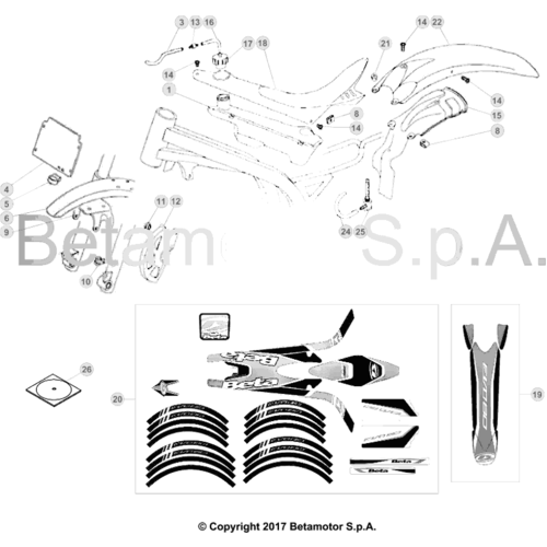 43 PLASTIC ACCESSORIES/SEAT/TANK