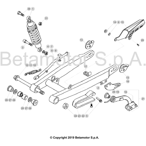 33 SWING ARM/REAR SUSPENSION