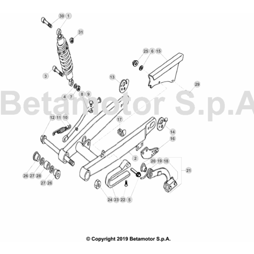 33 SWING ARM/REAR SUSPENSION