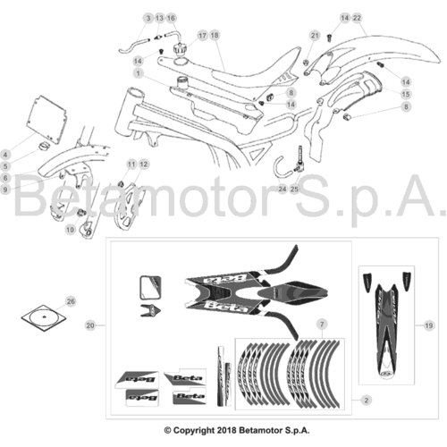 43 PLASTIC ACCESSORIES/SEAT/TANK