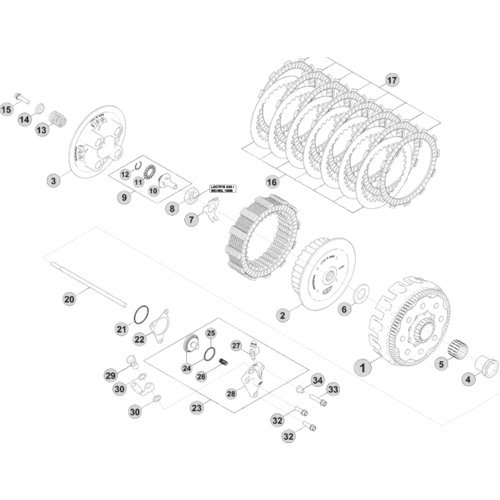 03 PRIMARY GEAR CPL./CLUTCH