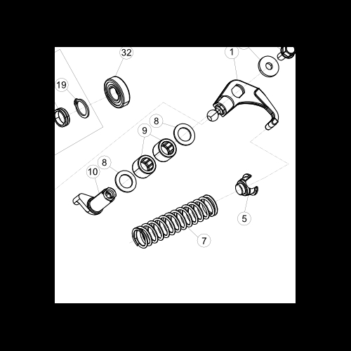 POWER VALVE SPRING (EXT) RED K 3.44 (MY22)