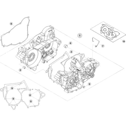 01 ENGINE CASE - FROM CHASSIS 0