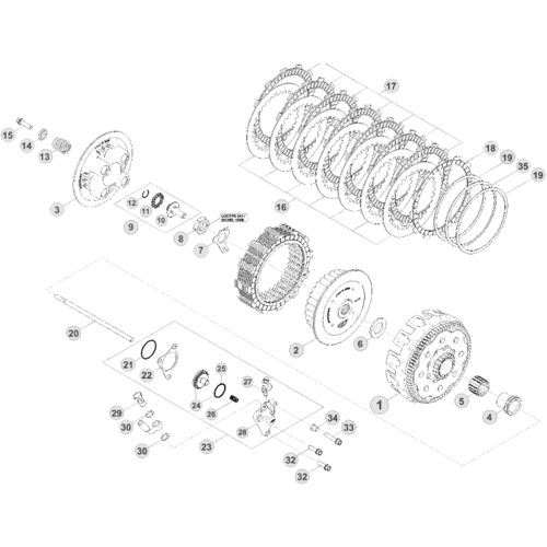 03 PRIMARY GEAR CPL./CLUTCH