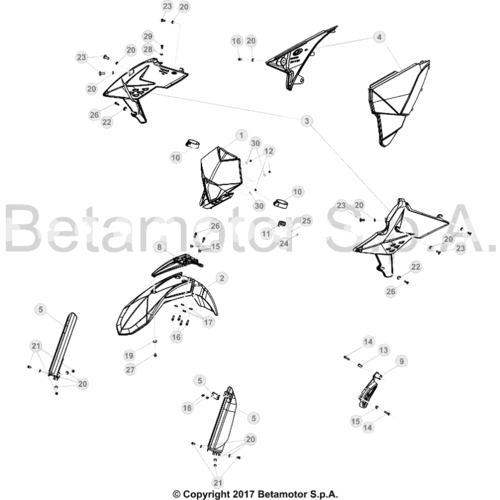 43 PLASTIC ACCESSORIES/SEAT/TANK