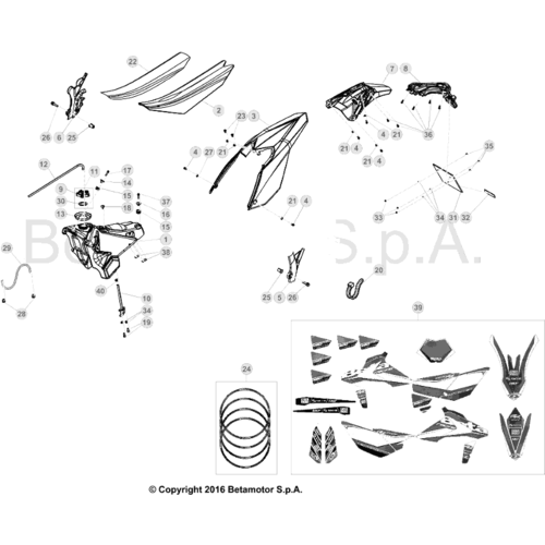 43 PLASTIC ACCESSORIES/SEAT/TANK