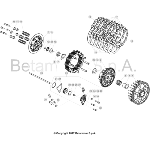 03 PRIMARY GEAR CPL./CLUTCH